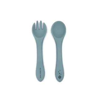 Cotton & Cloud - Silicone Spoon & Fork Set Blue