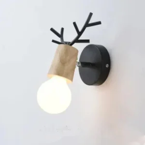 AntlerGlow - Applique Murale en Bois