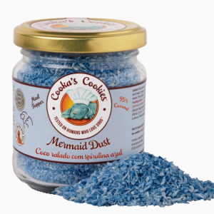 Décoration pour gâteau : spiruline bleue