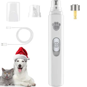 Coupe-Ongles Électrique Professionnel Rechargeable à 2 Vitesses pour Animaux