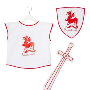 IMG-1083.webpv1736621490 Ratatam - Kit de déguisement chevalier rouge en coton