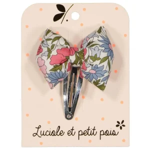 Luciole - Barrette noeud papillon - Liberty Poppy and Daisy