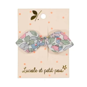 Luciole - Barrette mini lapin - Liberty Betsy Berry Verveine