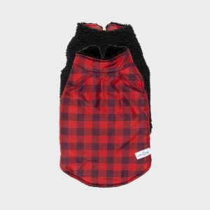 lucy-and-co-manteau-chien-reversible-holly-jolly-teddy-noir.jpgv1699602362 MANTEAU POUR CHIEN RÉVERSIBLE - TEDDY & CARREAUX ROUGES "HOLLY JOLLY"