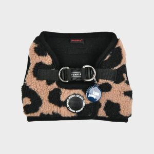 puppia-harnais-chien-sherpa-leopard-noir-beige-serval.jpgv1757064067 HARNAIS VESTE POUR CHIEN (ET CHAT) SHERPA - IMPRIMÉ LÉOPARD NOIR & BEIGE "SERVAL"