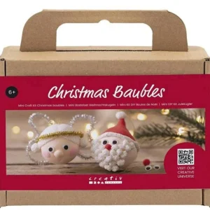 DIY modeling kit - Christmas balls - Santa Claus/Angel - 2 Pcs | Christmas baubles