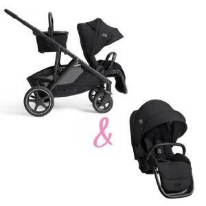 Poussette Double Versiti et 1 assise supplémentaire de JOIE